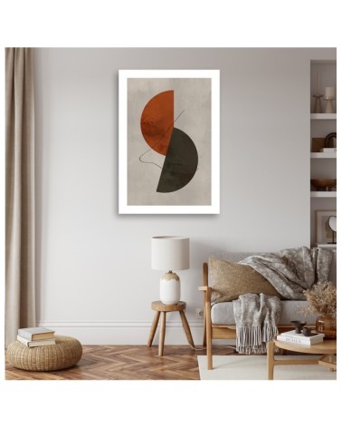 Leinwandbild - Halbkreise im Boho-Stil | Feeby