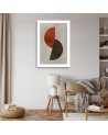 Obraz minimalistyczny drukowany na płótnie - Półokręgi w stylu boho