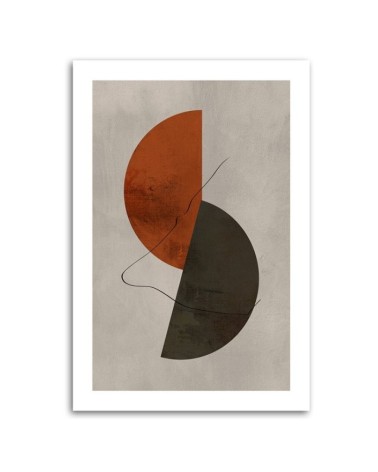 Leinwandbild - Halbkreise im Boho-Stil | Feeby