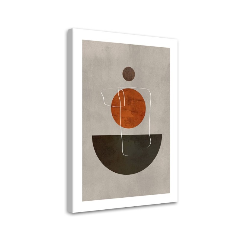 Bild auf Leinwand - Kreise und Boho-Formen | Feeby