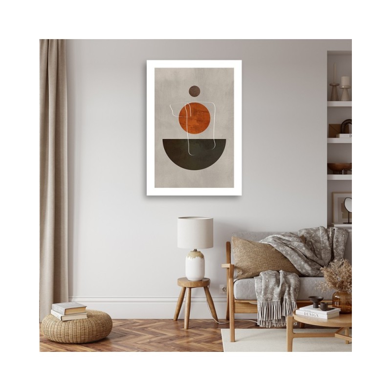 Bild auf Leinwand - Kreise und Boho-Formen | Feeby