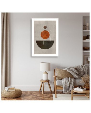 Bild auf Leinwand - Kreise und Boho-Formen | Feeby