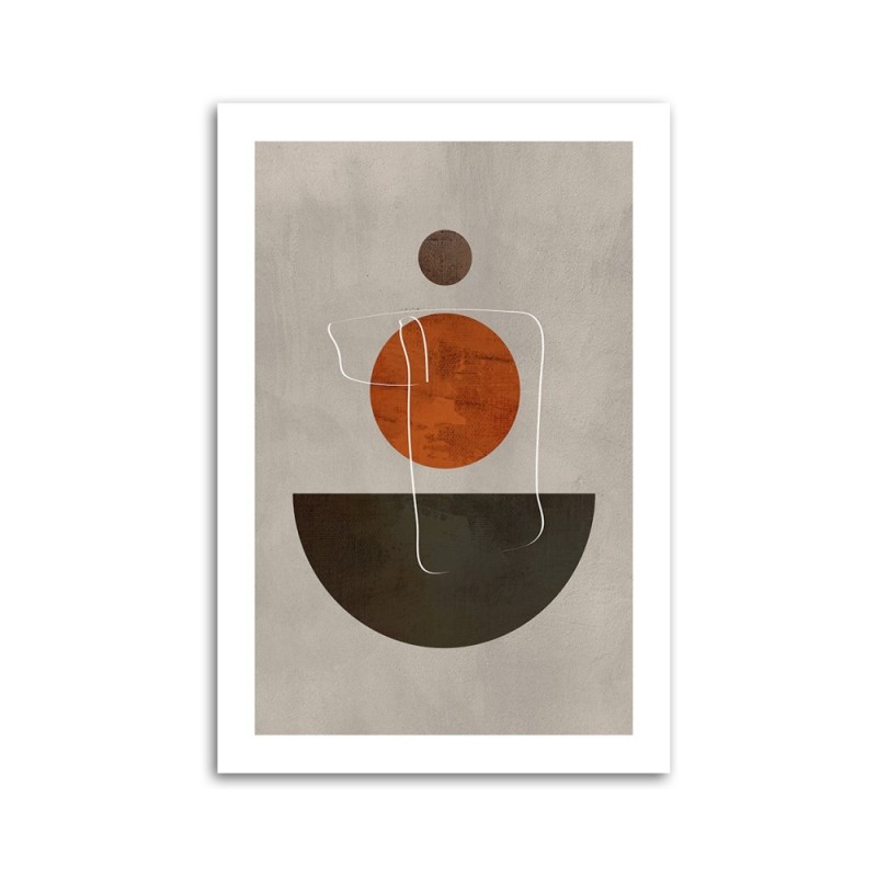 Bild auf Leinwand - Kreise und Boho-Formen | Feeby