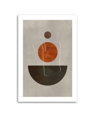 Bild auf Leinwand - Kreise und Boho-Formen | Feeby