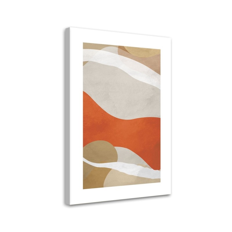 Leinwandbild - Abstrakte Boho-Linien und -Formen | Feeby