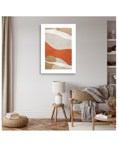 Leinwandbild - Abstrakte Boho-Linien und -Formen | Feeby