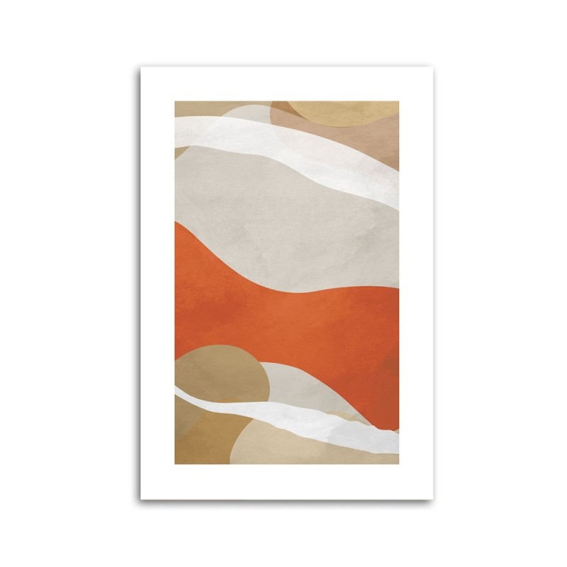 Leinwandbild - Abstrakte Boho-Linien und -Formen | Feeby