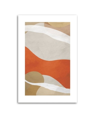 Leinwandbild - Abstrakte Boho-Linien und -Formen | Feeby