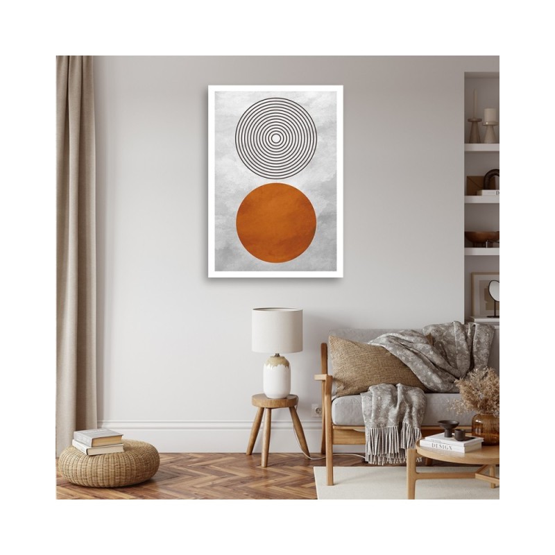 Dekoratives Leinwandbild - Geometrische Boho-Formen | Feeby