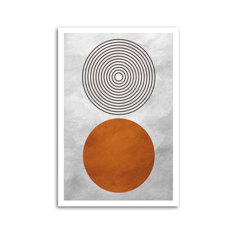 Dekoratives Leinwandbild - Geometrische Boho-Formen | Feeby