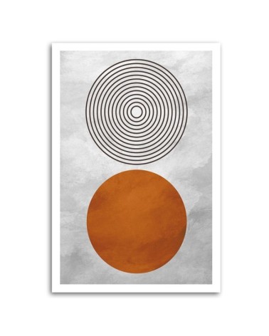 Dekoratives Leinwandbild - Geometrische Boho-Formen | Feeby