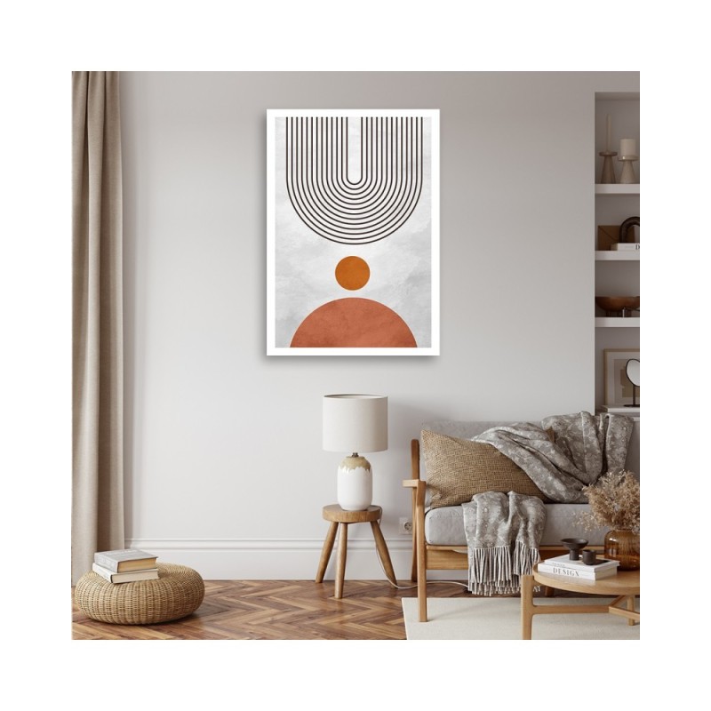 Modernes Wandbild - Boho-Bögen und -Kreise | Feeby