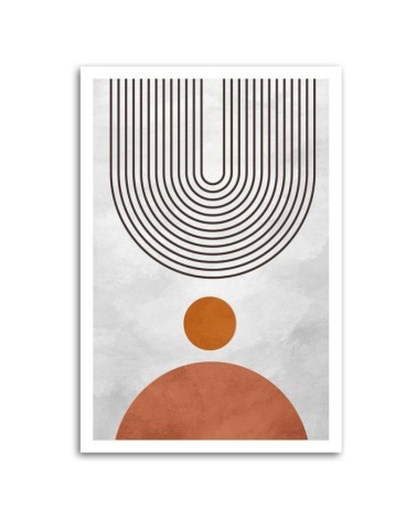 Modernes Wandbild - Boho-Bögen und -Kreise | Feeby