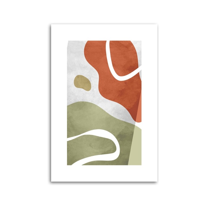 Bild auf Leinwand - Abstrakte Boho-Formen | Feeby