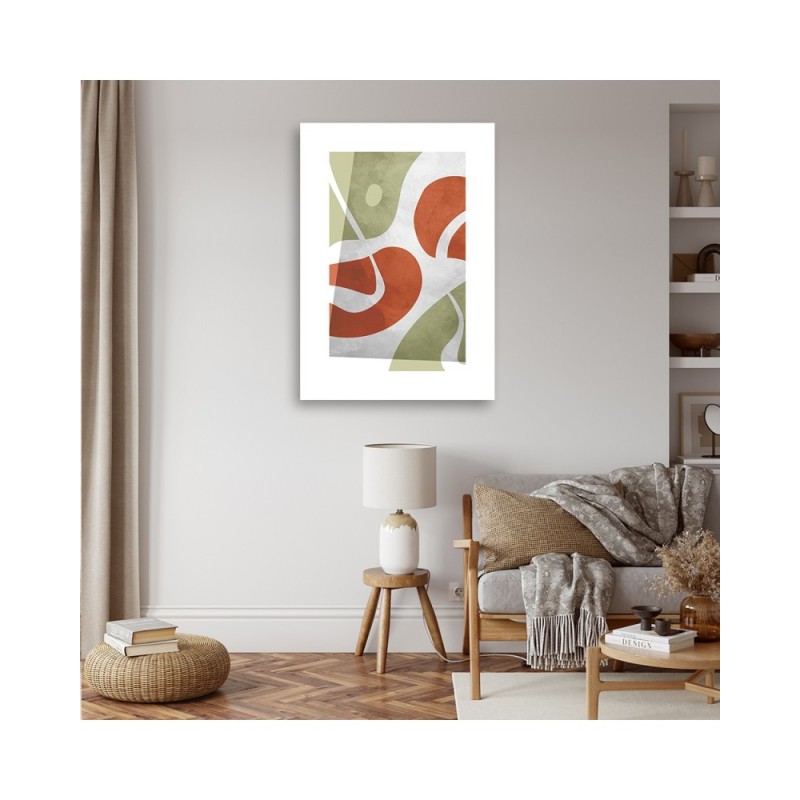 Obraz minimalistyczny do salonu - Abstrakcyjne kształty boho