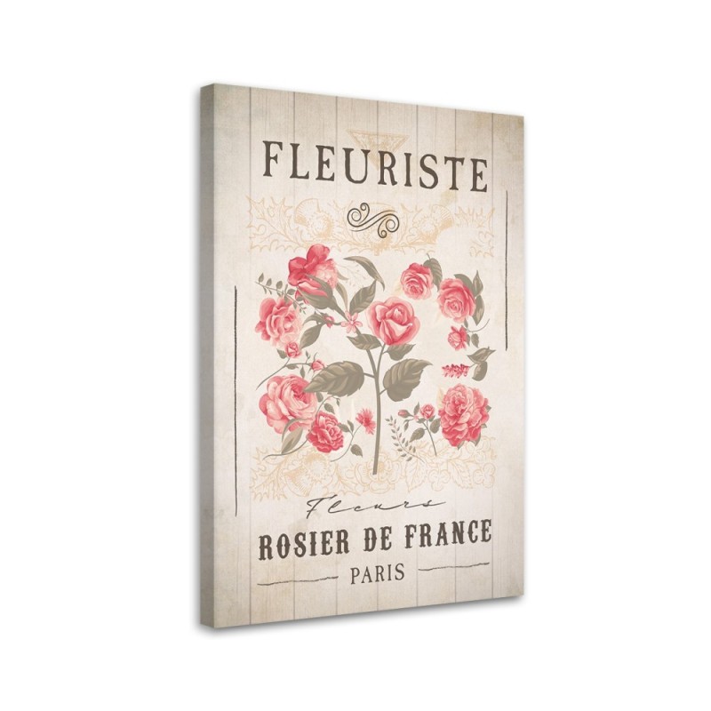 Bild auf Leinwand - Vintage-Blumen | Feeby