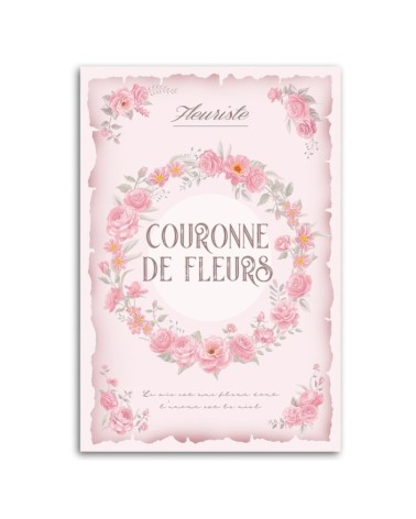 Leinwandbild - Shabby Chic Rosengirlande | Feeby