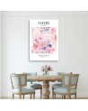 Obraz dekoracyjny na płótnie - Pastelowe kwiaty piwonii Shabby Chic