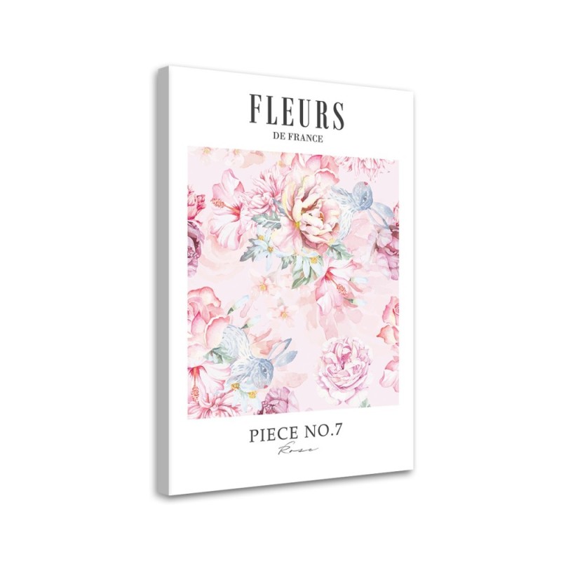 Modernes Wandbild - Puderpfingstrosen Shabby Chic | Feeby