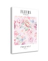 Obrazy dekoracyjne do sypialni - Pudrowe kwiaty piwonii Shabby Chic