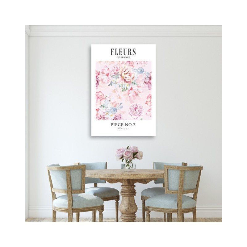 Modernes Wandbild - Puderpfingstrosen Shabby Chic | Feeby
