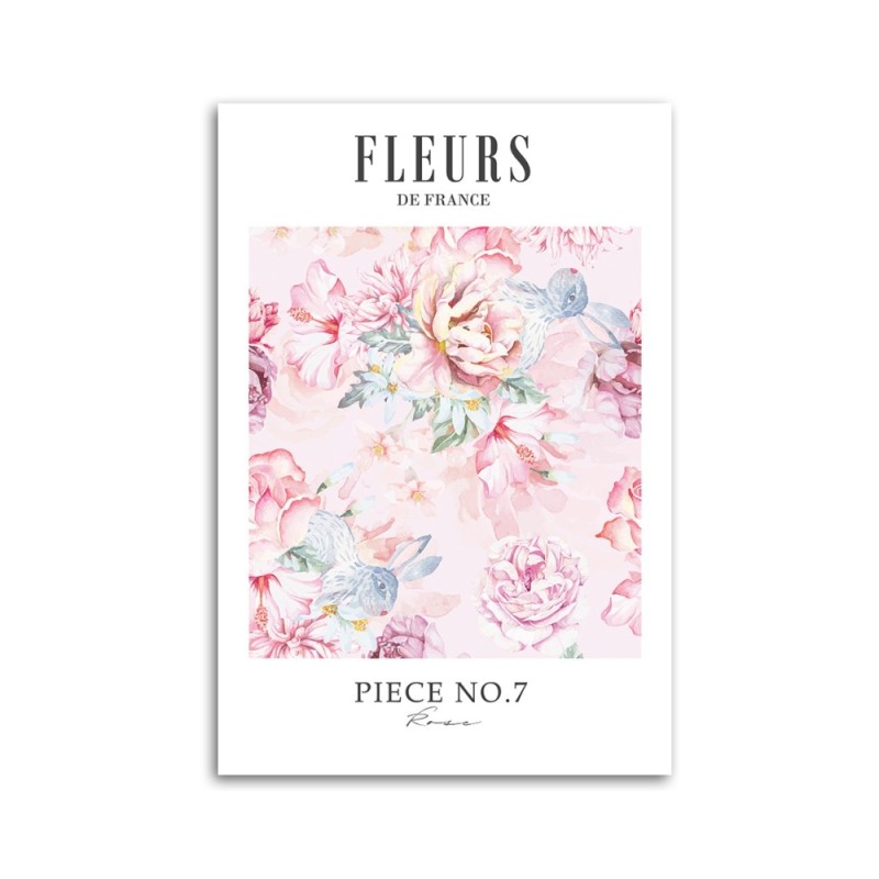 Modernes Wandbild - Puderpfingstrosen Shabby Chic | Feeby