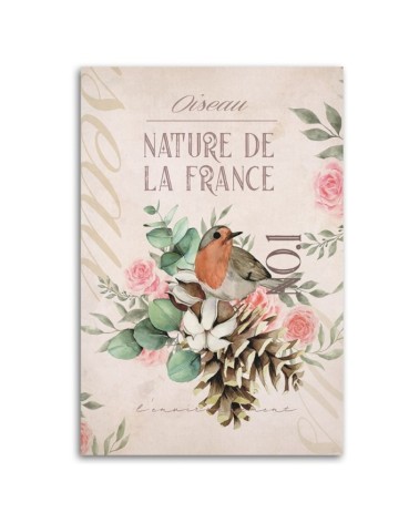 Dekoratives Leinwandbild - Shabby Chic Vogelblume | Feeby