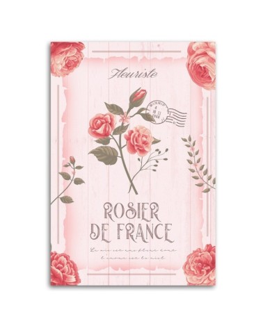 Leinwandbild - Puder Vintage Blumen | Feeby