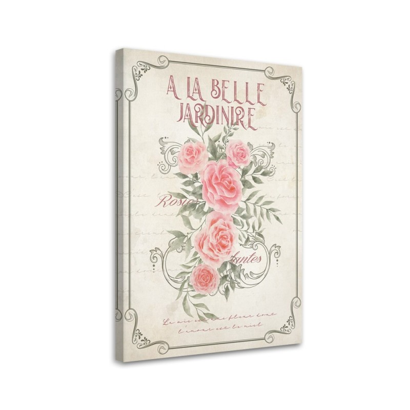 Modernes Wandbild - Shabby Chic Rosenblüten | Feeby