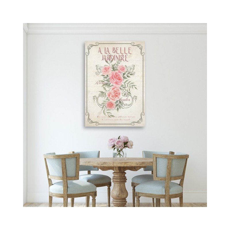 Modernes Wandbild - Shabby Chic Rosenblüten | Feeby