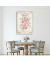 Obraz nowoczesny do pokoju - Kwiaty Róże Shabby Chic
