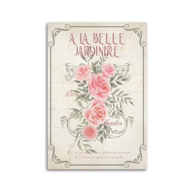 Modernes Wandbild - Shabby Chic Rosenblüten | Feeby