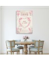 Obrazy dekoracyjny na ścianę - Serce Kwiaty Shabby Chic