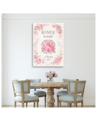 Leinwandbild modern - Frankreich Rosen Blumen | Feeby