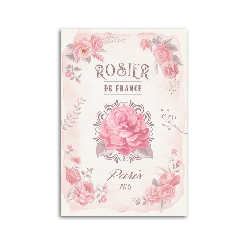 Leinwandbild modern - Frankreich Rosen Blumen | Feeby