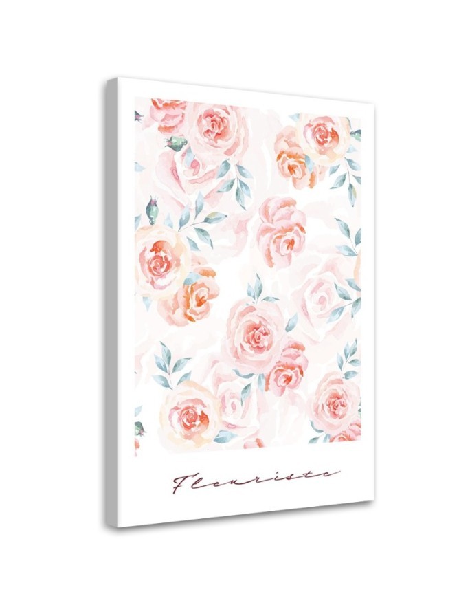 Bild auf Leinwand - Pastellrosen Blumen | Feeby