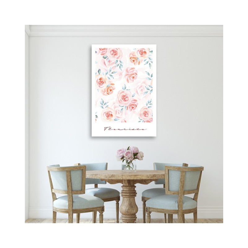 Bild auf Leinwand - Pastellrosen Blumen | Feeby
