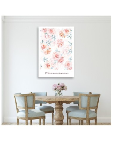 Bild auf Leinwand - Pastellrosen Blumen | Feeby