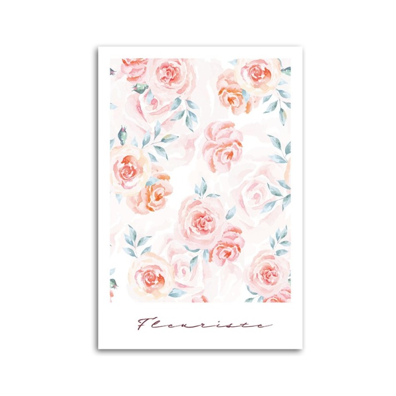 Bild auf Leinwand - Pastellrosen Blumen | Feeby