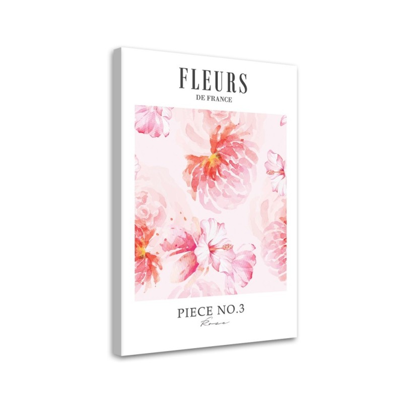 Wandbild für Wohnzimmer - Blumen in Frankreich | Feeby