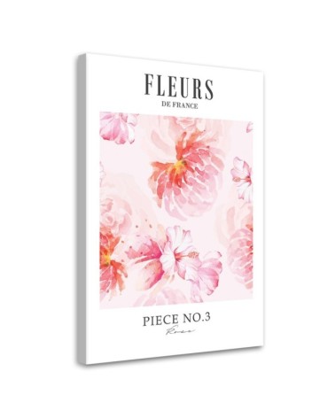 Wandbild für Wohnzimmer - Blumen in Frankreich | Feeby