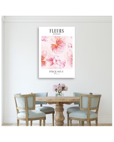 Wandbild für Wohnzimmer - Blumen in Frankreich | Feeby