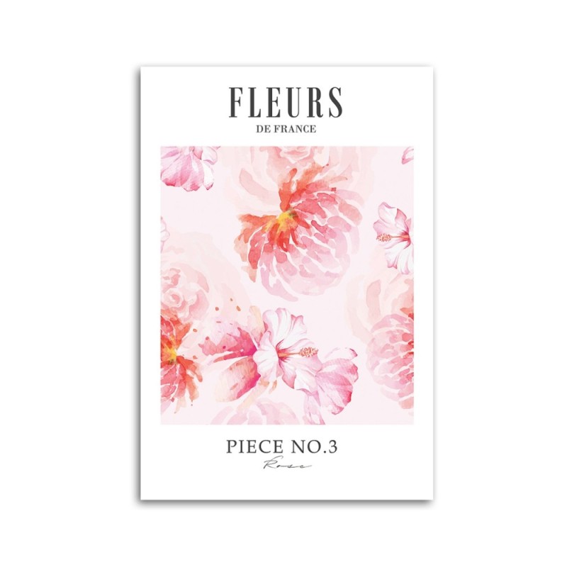 Wandbild für Wohnzimmer - Blumen in Frankreich | Feeby