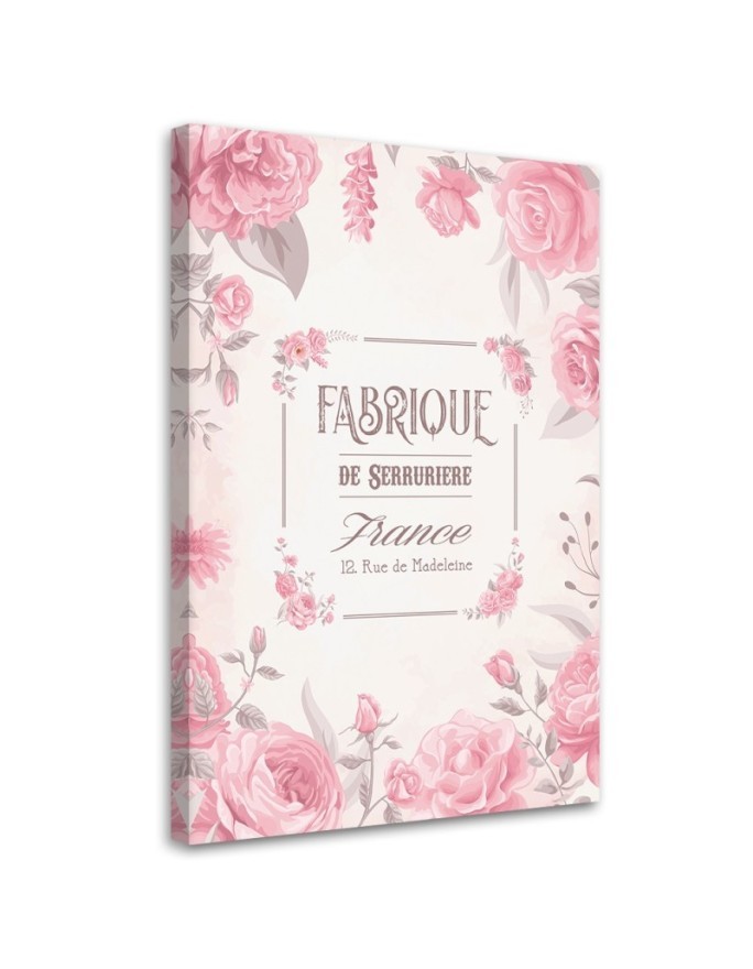 Modernes Wandbild - Blumen im Vintage-Stil | Feeby