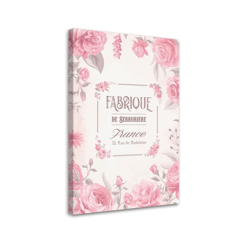 Modernes Wandbild - Blumen im Vintage-Stil | Feeby