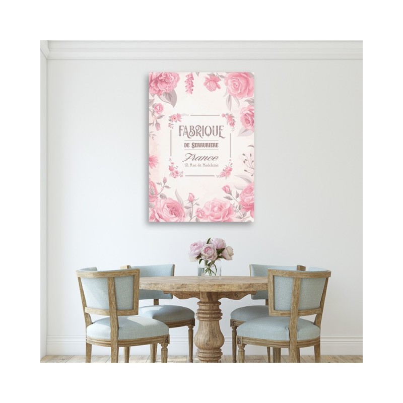 Modernes Wandbild - Blumen im Vintage-Stil | Feeby