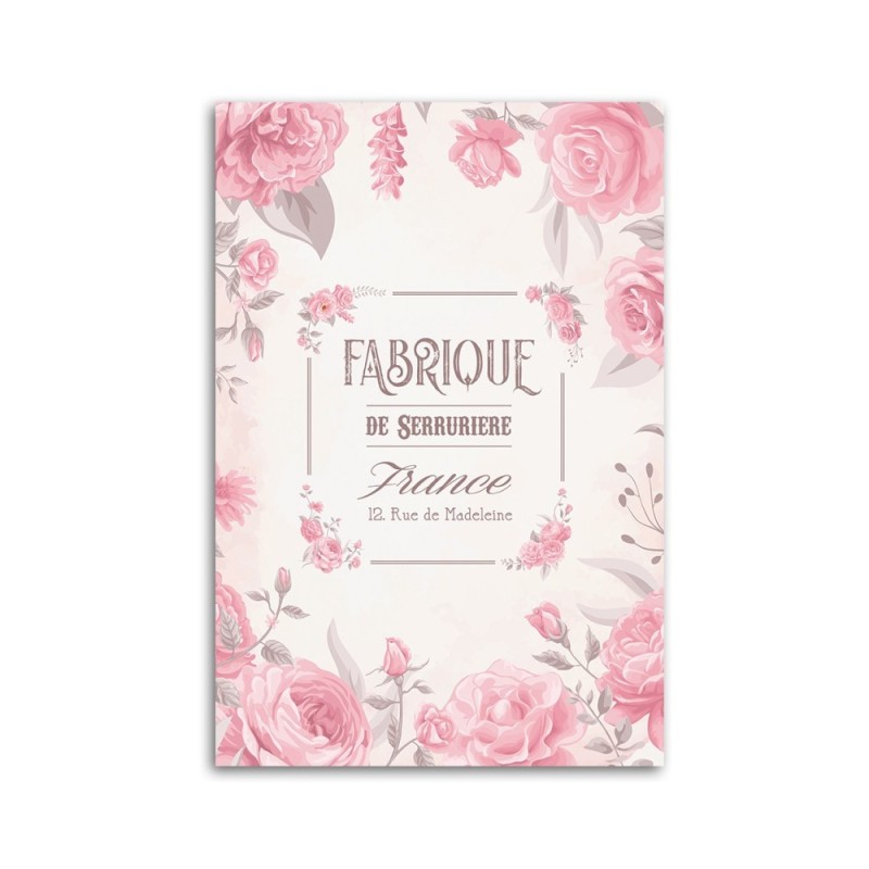 Modernes Wandbild - Blumen im Vintage-Stil | Feeby