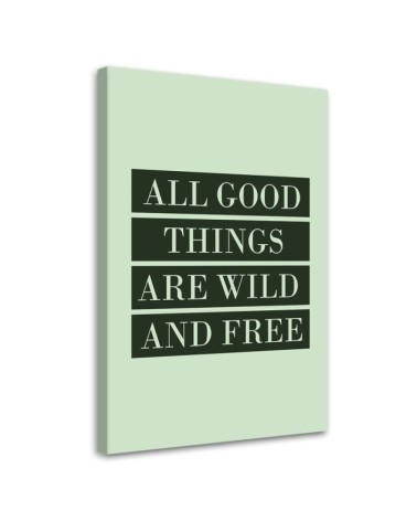 Dekoratives Leinwandbild - Inschrift All Good Things | Feeby