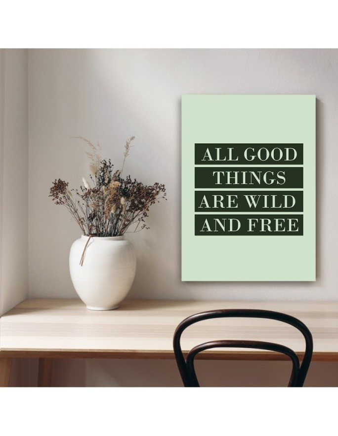 Obrazy z napisami do salonu - All Good Things