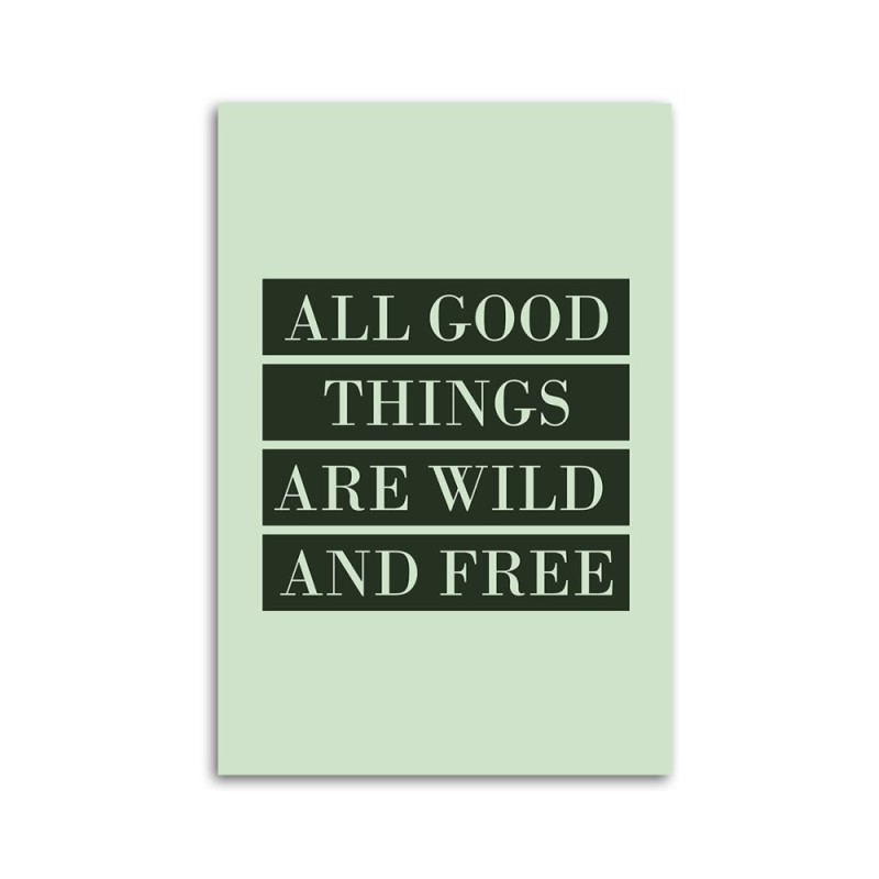 Dekoratives Leinwandbild - Inschrift All Good Things | Feeby